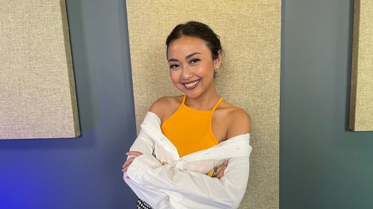 Aimee Saras saat dijumpai di Wisma Antara, Cikini, Jakarta Pusat, Senin (9/1/2023) (ANTARA/Lifia Mawaddah Putri)