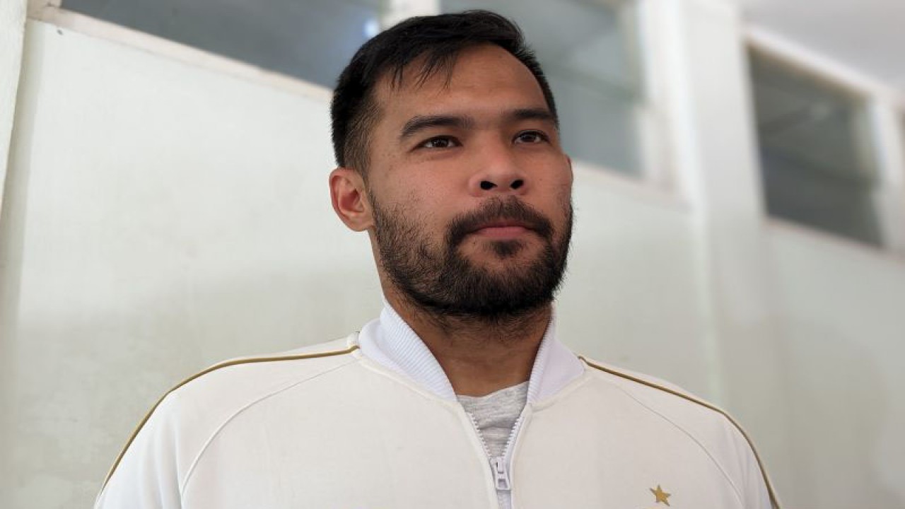 Kiper sekaligus kapten Persija Andritany Ardhiyasa . (ANTARA/Michael Siahaan)
