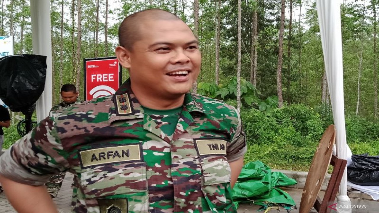 Dandim 0913/Penajam Paser Utara, Kalimantan Timur, Letnan Kolonel Infantri Arfan Affandi (ANTARA/Bagus Purwa)