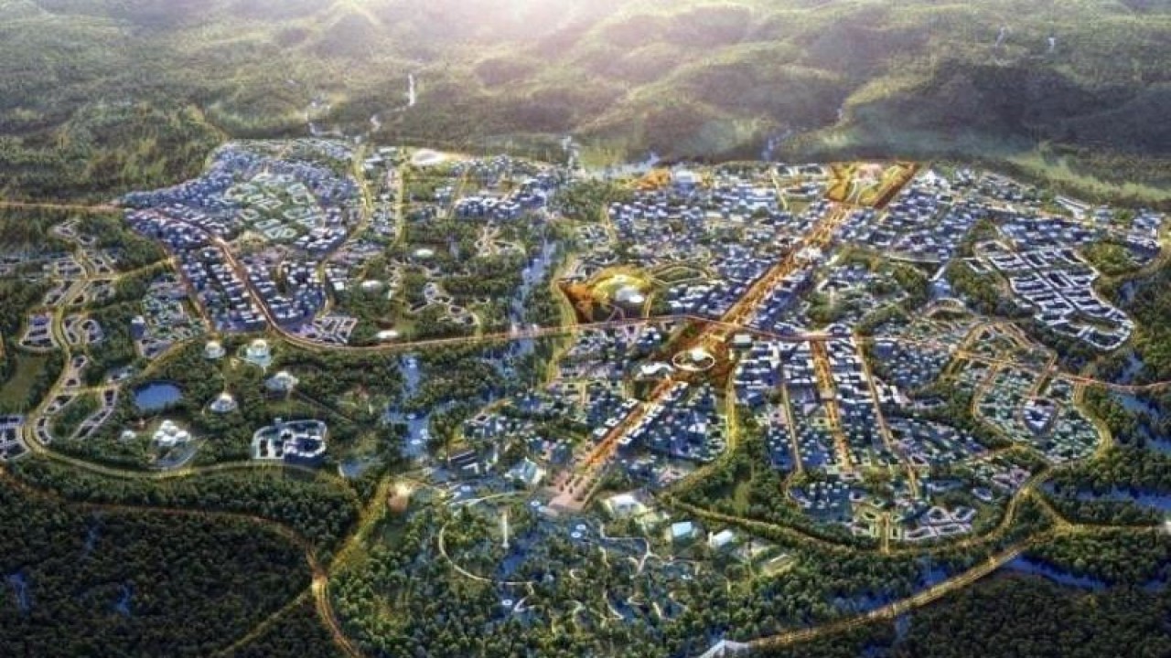 Arsip foto - Desain Kawasan Inti Pusat Pemerintahan atau KIPP Ibu Kota Negara Nusantara. ANTARA/HO-Kementerian PUPR/pri.