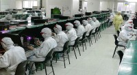 Arsip - Suasana pabrik Foxconn di Shenzhen, China. (Wikimedia/Steve Jurvetson/as)-1674438278