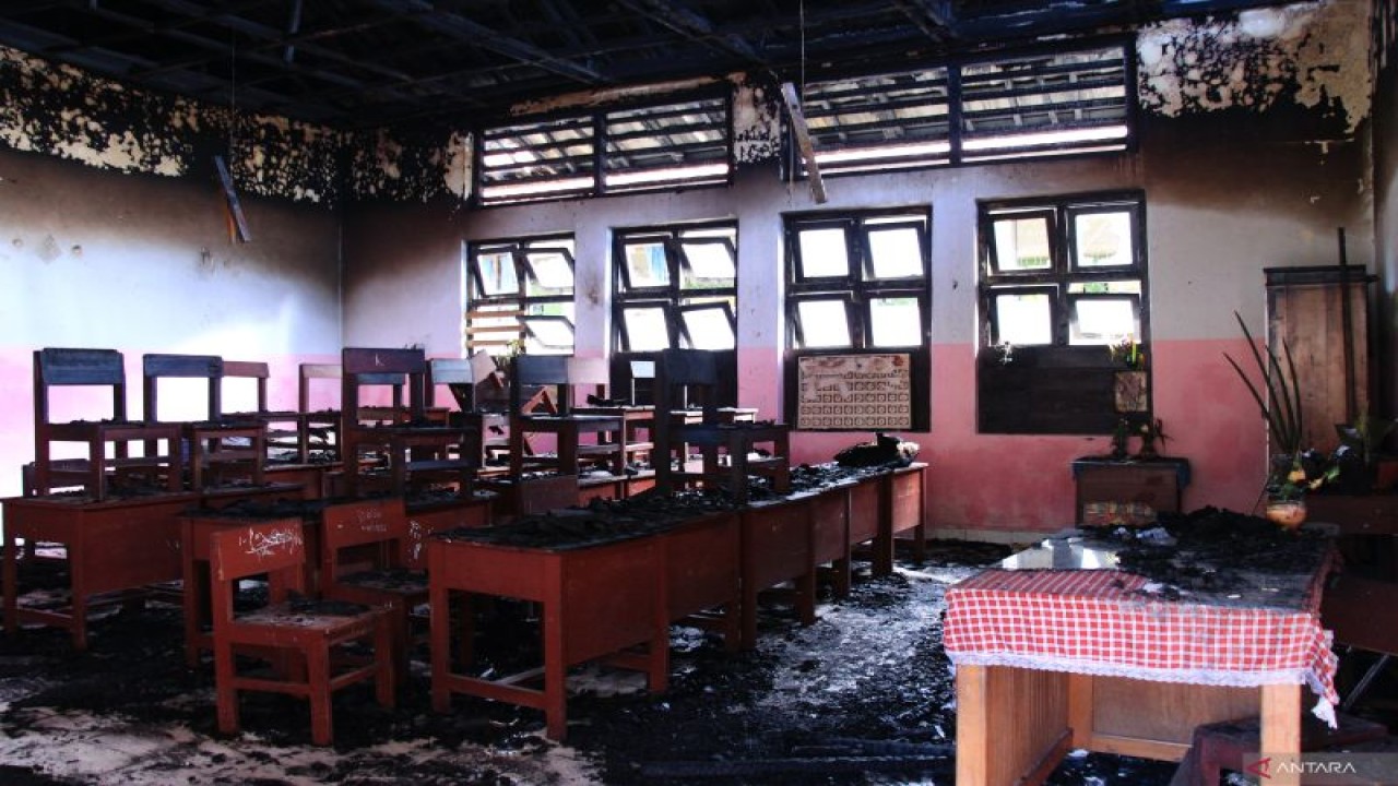 Ilustrasi - Bangunan yang alami kebakaran. (ANTARA/Rendhik Andika)