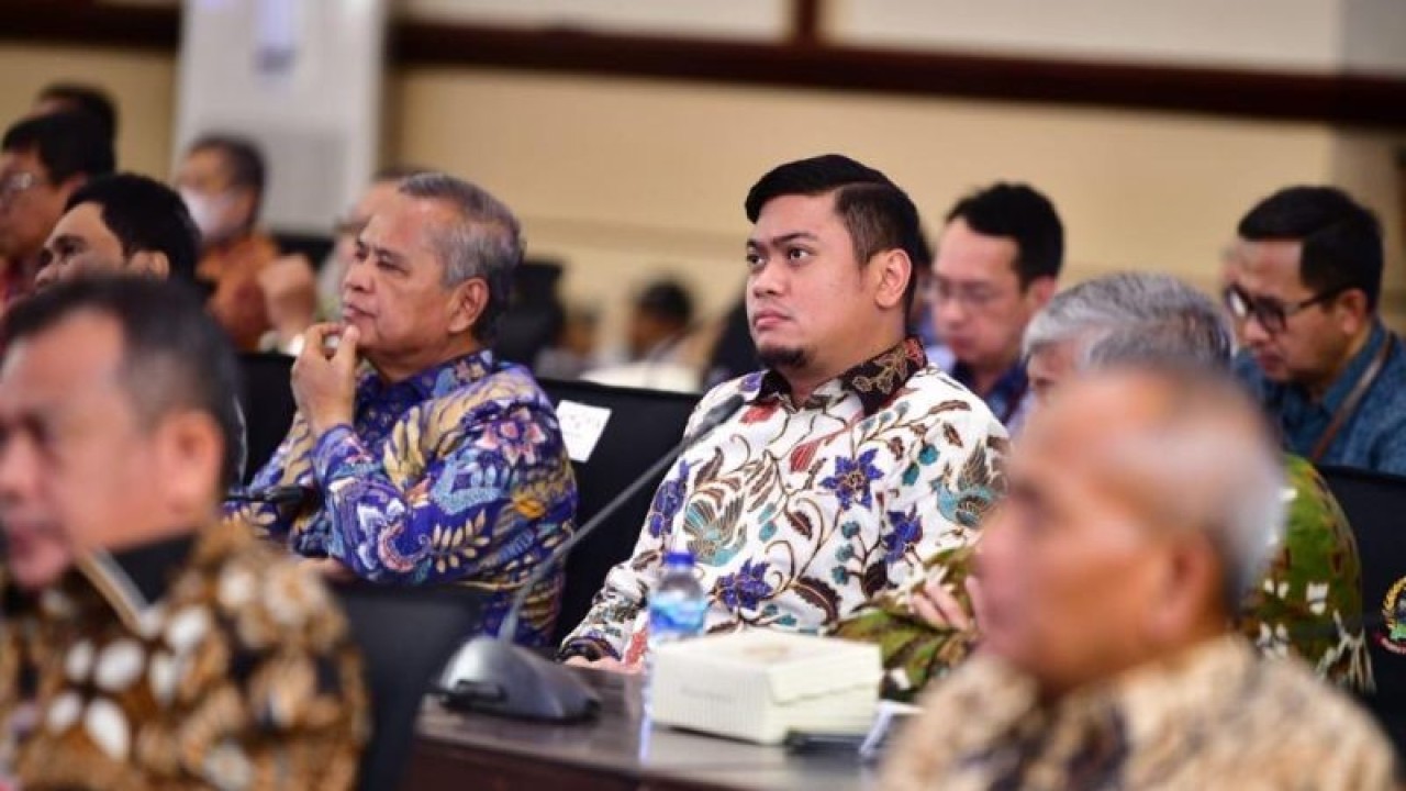 Bupati Gowa Adnan Purichta Ichsan saat mengikuti rapat pimpinan di Pemprov Sulsel. ANTARA/HO/Pemkab Gowa