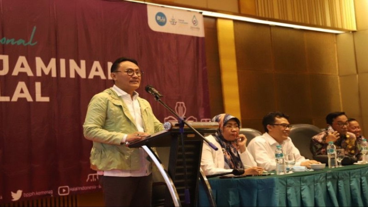 Kepala Badan Penyelenggara Jaminan Produk Halal (BPJPH) Kementerian Agama Aqil Irham. ANTARA/HO-Kemenag