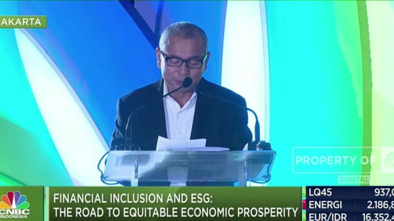 Tangkapan layar Direktur Utama BRI Sunarso dalam BRI Micro Finance Outlook di Jakarta, Kamis (26/1/2023).BRI, (ANTARA/Sanya Dinda)