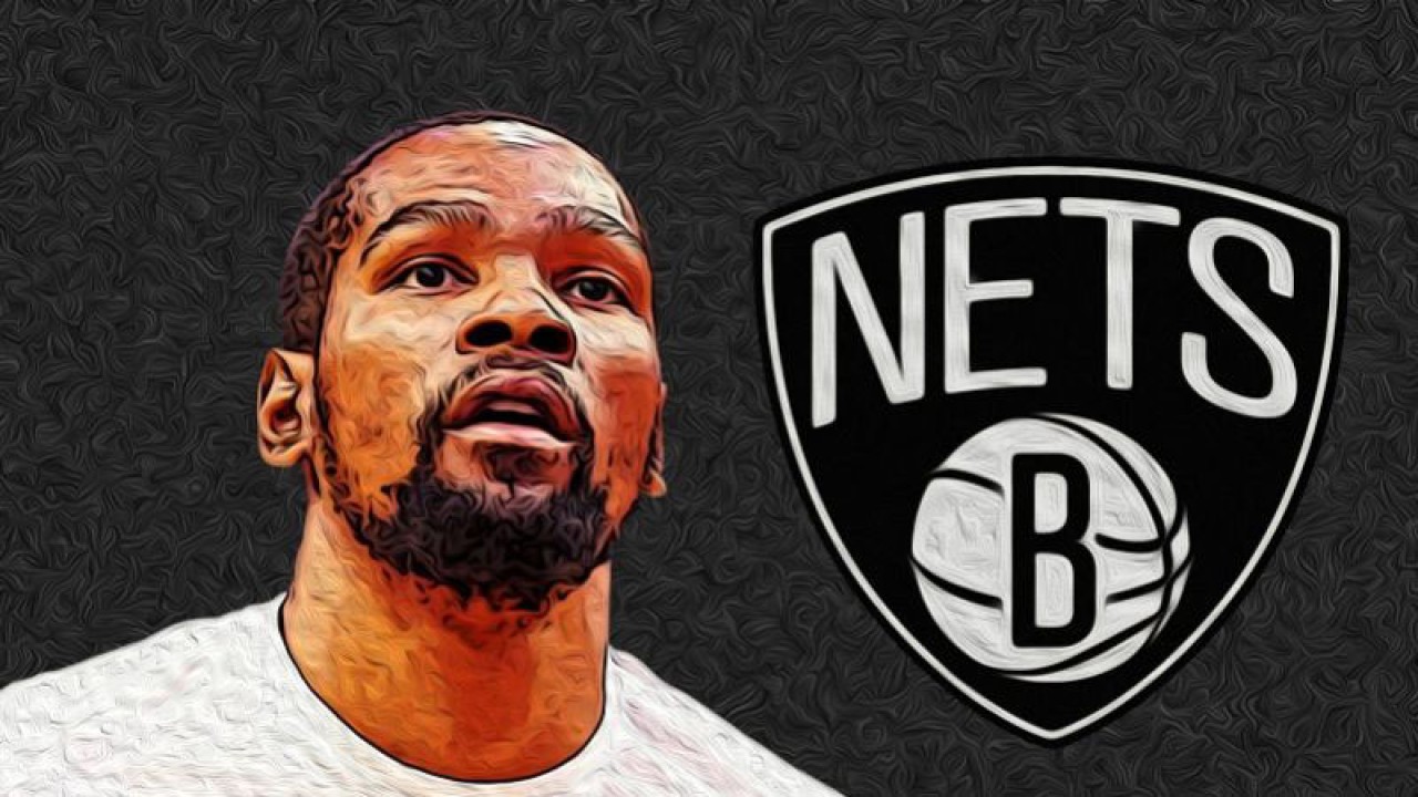 Ilustrasi bintang Brooklyn Nets, Kevin Durant. (ANTARA/Gilang Galiartha)