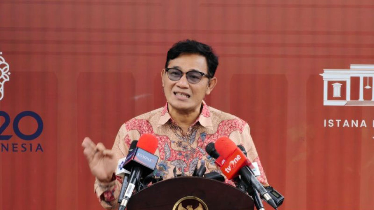 Politikus PDI Perjuangan Budiman Sudjatmiko, di Istana Kepresidenan Jakarta, Selasa (17/1/2023). ANTARA/Gilang Galiartha