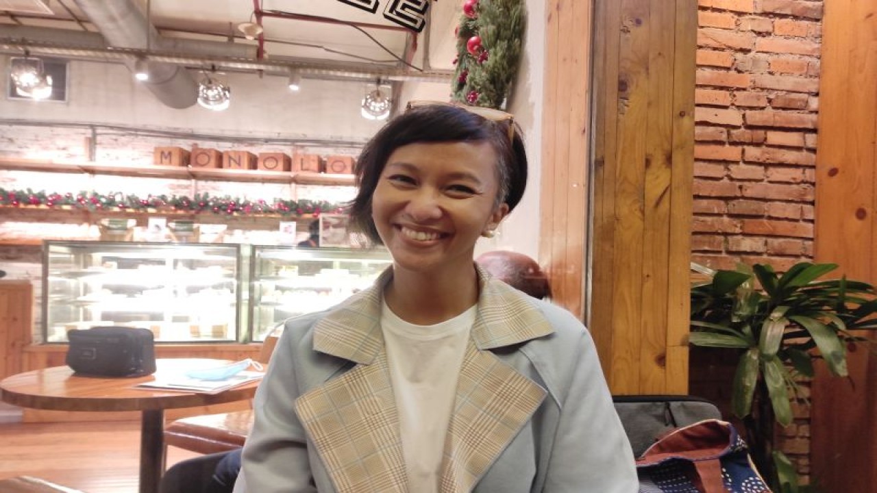 CEO Matata Edukasi Inovasi, Tari Sandjojo, di Jakarta, Rabu (4/1/2022). (FOTO ANTARA/Indriani)