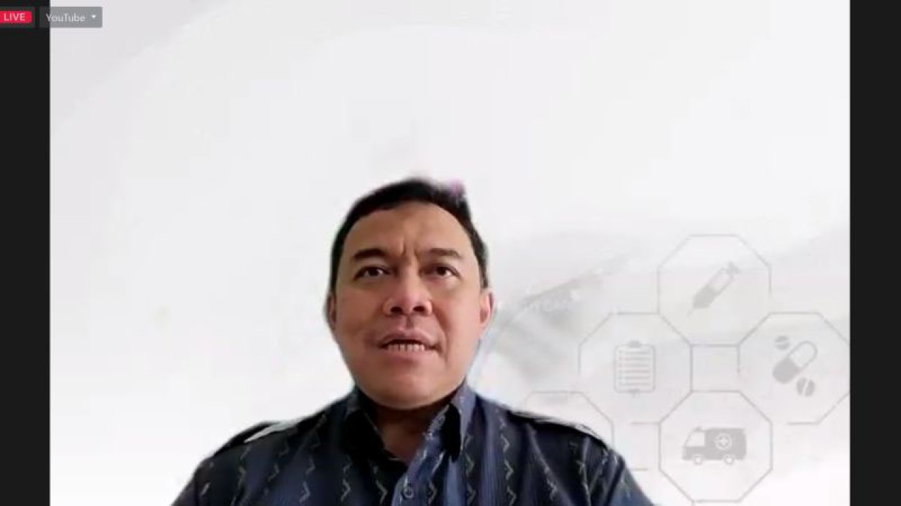 Tangkapan layar Direktur Pencegahan dan Pengendalian Penyakit Menular Kemenkes Imran Pambudi dalam Pertemuan Outlook TBC 2023 yang diikuti secara daring di Jakarta, Rabu (11/1/2023). (ANTARA/Hreeloita Dharma Shanti)