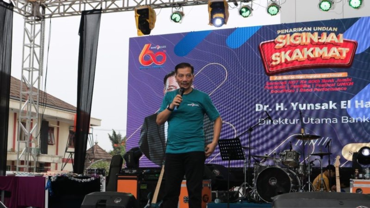 Direktur Utama Bank Jambi Yunsak El Halcon. (ANTARA/Tuyani)