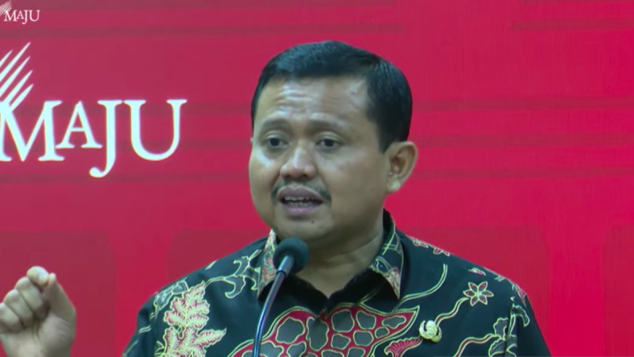 Tangkap layar - Bupati Sumedang Dony Ahmad Munir di Kantor Presiden, Jakarta, Senin (2/1/2023). (ANTARA/Indra Arief)
