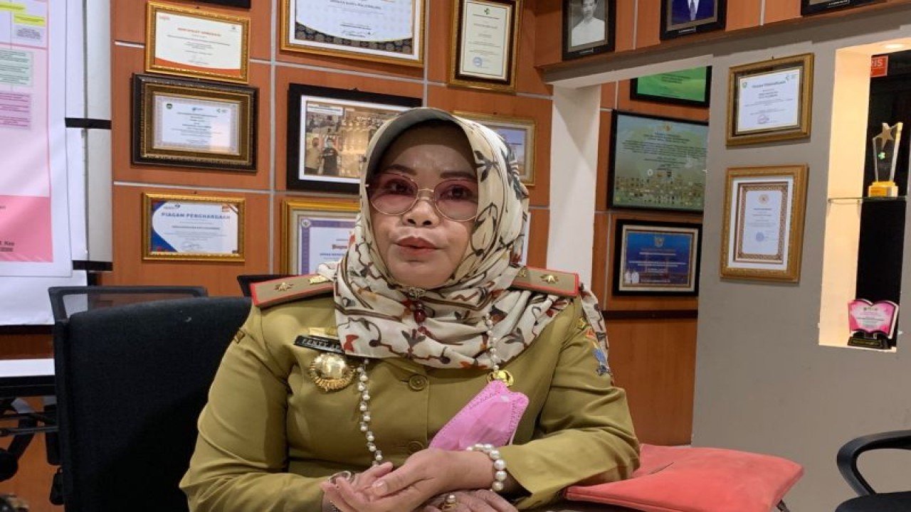 Kepala Dinas Kesehatan (Dinkes) Kota Palembang dr Fenty Aprina di Palembang, Selasa. (ANTARA/Ahmad Rafli Baiduri)