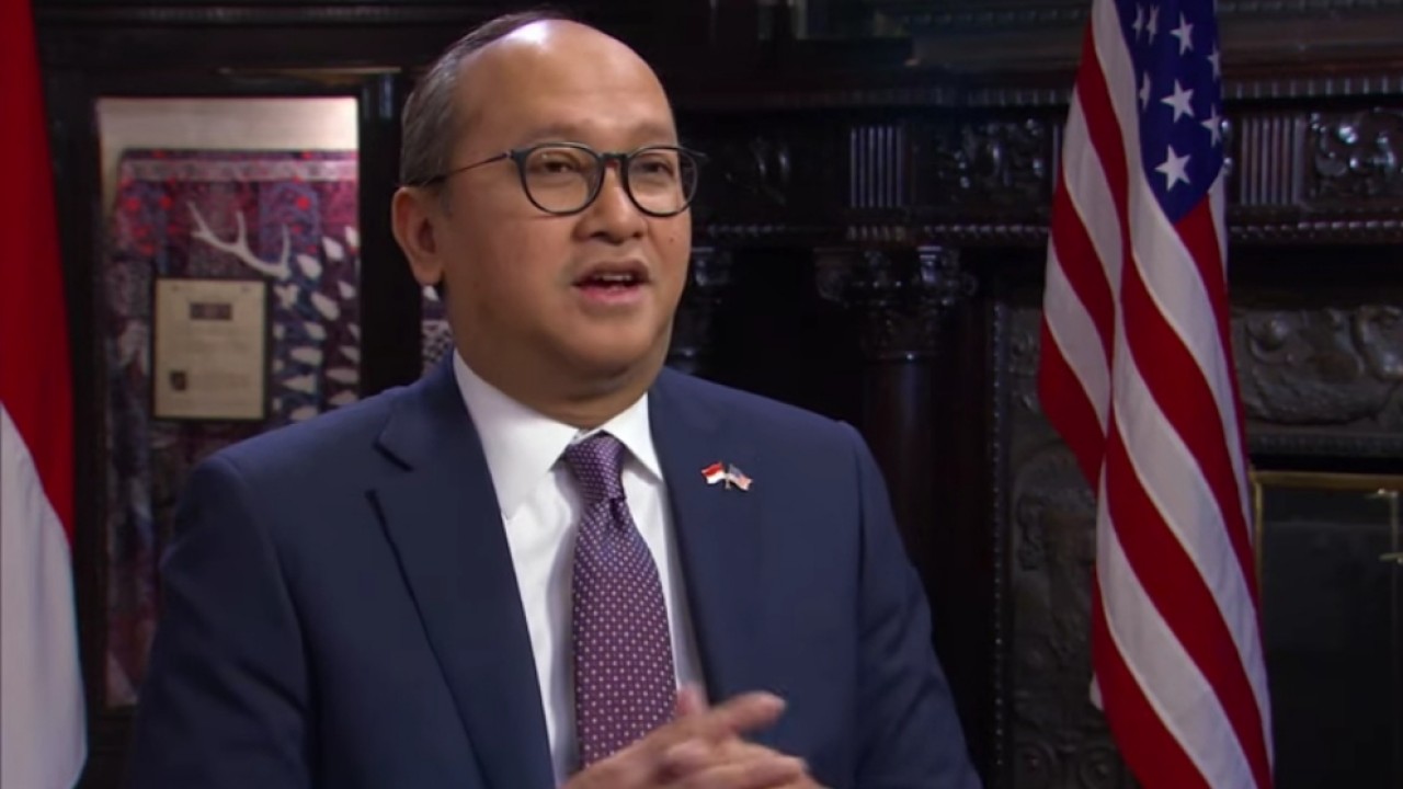 Dubes Rosan saat tampil di Program TV This Is America and The World/Youtube