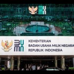Gedung Kementerian BUMN, Jakarta. ANTARA FOTO/Aprillio Akbar/nz-1672986634