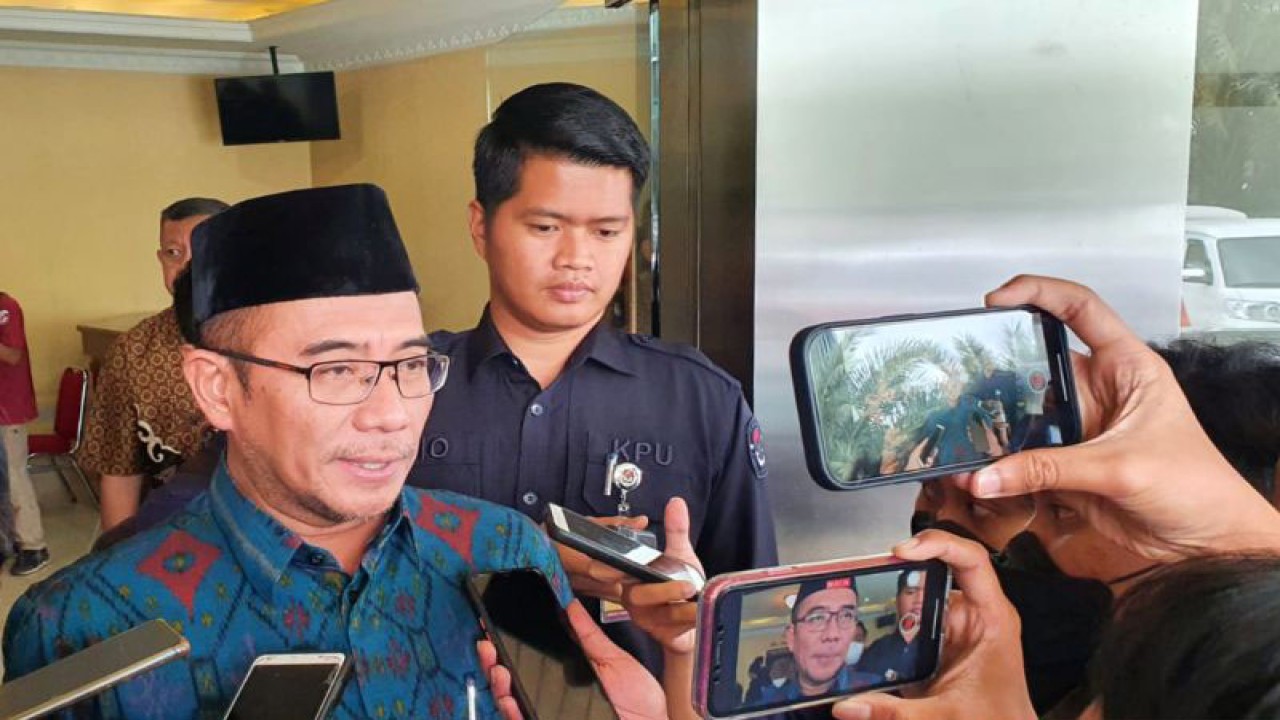 Ketua Komisi Pemilihan Umum (KPU) RI Hasyim Asy'ari. ANTARA/Tri Meilani Ameliya.