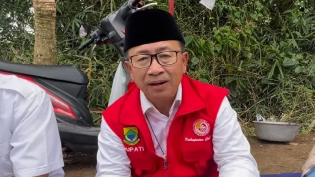 Bupati Cianjur, Jawa Barat, Herman Suherman.(ANTARA/Ahmad Fikri)