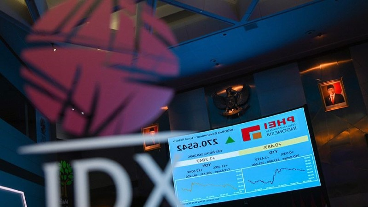 Layar menampilkan pergerakan Indeks Harga Saham Gabungan (IHSG) saat dibukanya perdagangan saham di gedung Bursa Efek Indonesia, Jakarta, Selasa (26/5/2020). ANTARA FOTO/M Risyal Hidayat/foc.