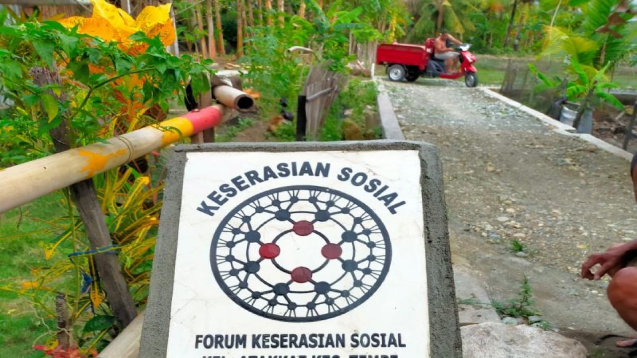 Ilustrasi. Pembangunan tugu keserasian sosial Attakae, Kabupaten Wajo, Sulsel. ANTARA Foto/HO-Humas Pemkab Wajo