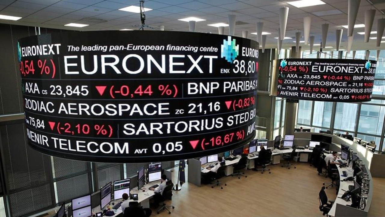 Ilustrasi - Bursa Saham Paris, Prancis ANTARA/Reuters/aa.