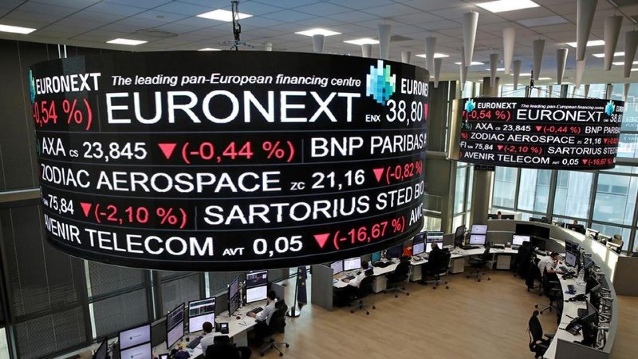 Ilustrasi - Bursa Saham Paris, Prancis ANTARA/Reuters/aa.