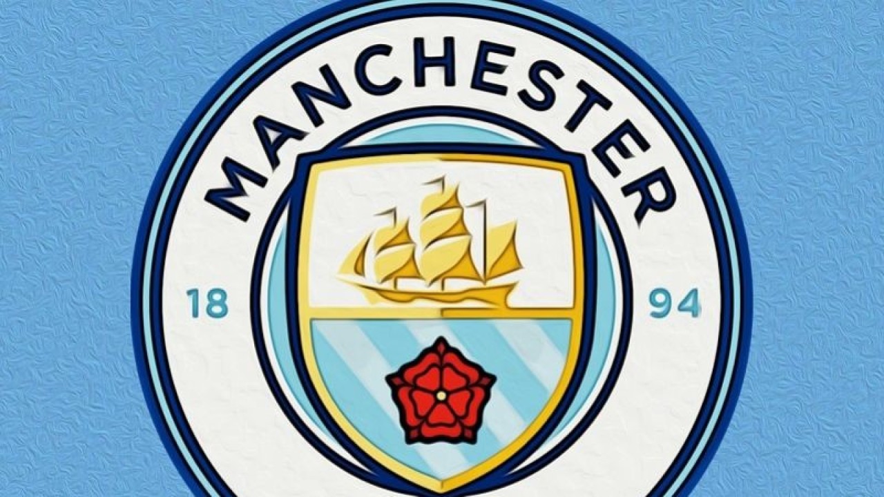 Ilustrasi logo klub Liga Premier Inggris, Manchester City. (ANTARA/Gilang Galiartha)
