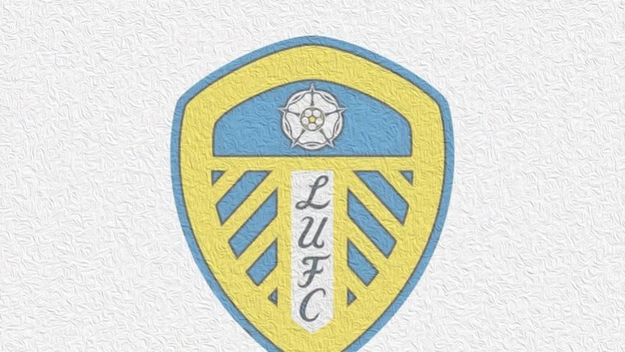 Ilustrasi logo klub sepak bola Inggris, Leeds United. (ANTARA/Gilang Galiartha)