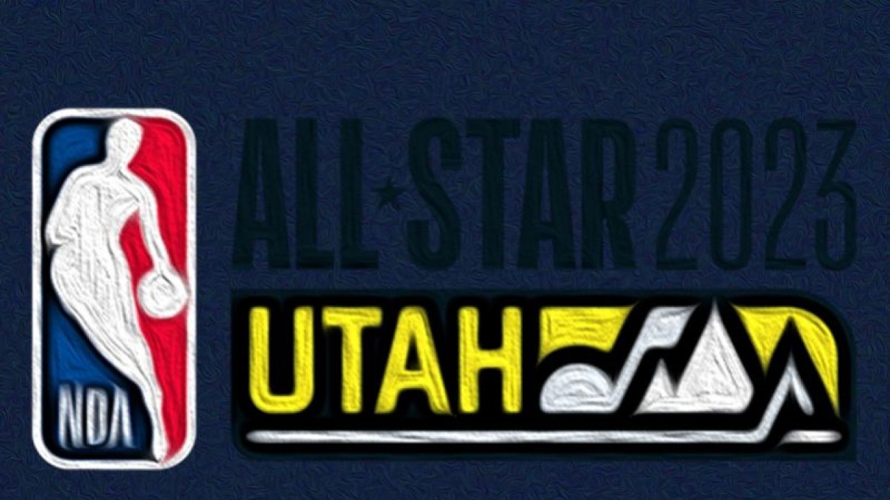 Ilustrasi logo NBA All-Star 2023 yang dijadwalkan berlangsung di markas Utah Jazz di Vivint Arena, Salt Lake City, pada 19 Februari 2023. (ANTARA/Gilang Galiartha)