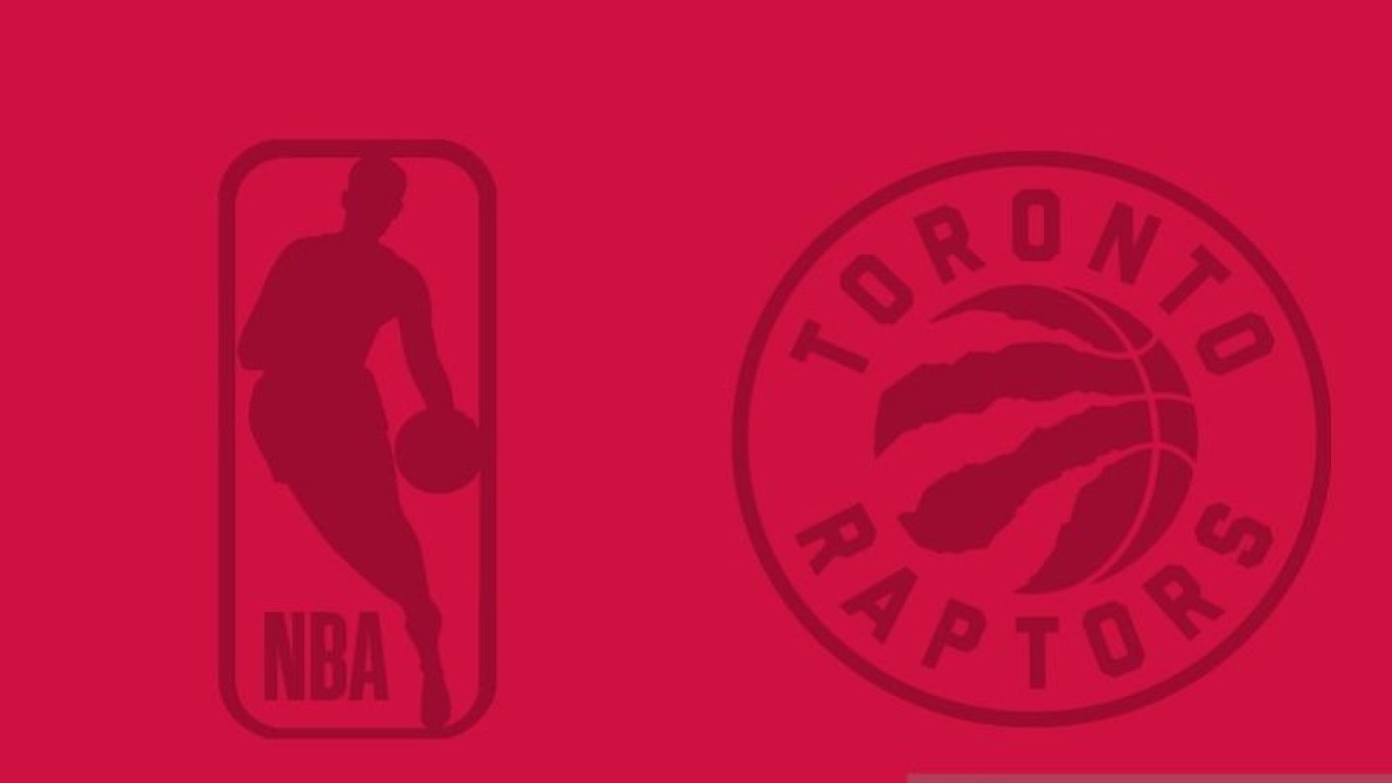 Ilustrasi logo tim NBA, Toronto Raptors. (ANTARA/Gilang Galiartha)