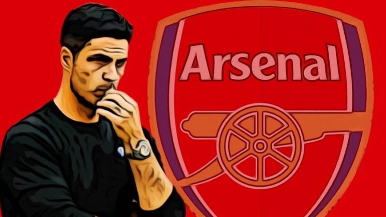 Ilustrasi manajer klub Liga Premier Inggris Arsenal, Mikel Arteta. (ANTARA/Gilang Galiartha)