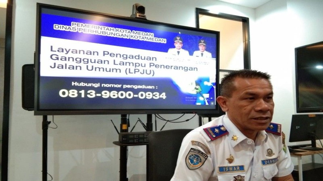 Kepala Dinas Perhubungan Kota Medan Iswar Lubis. (ANTARA/HO-Diskominfo Kota Medan)
