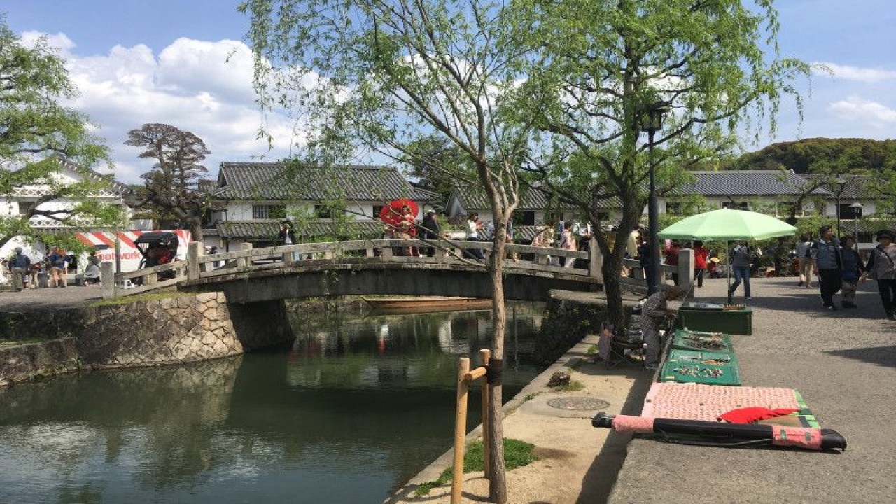 Suasana di kawasan Kurashiki, prefektur Okayama, Jepang (ANTARA/Nanien Yuniar)