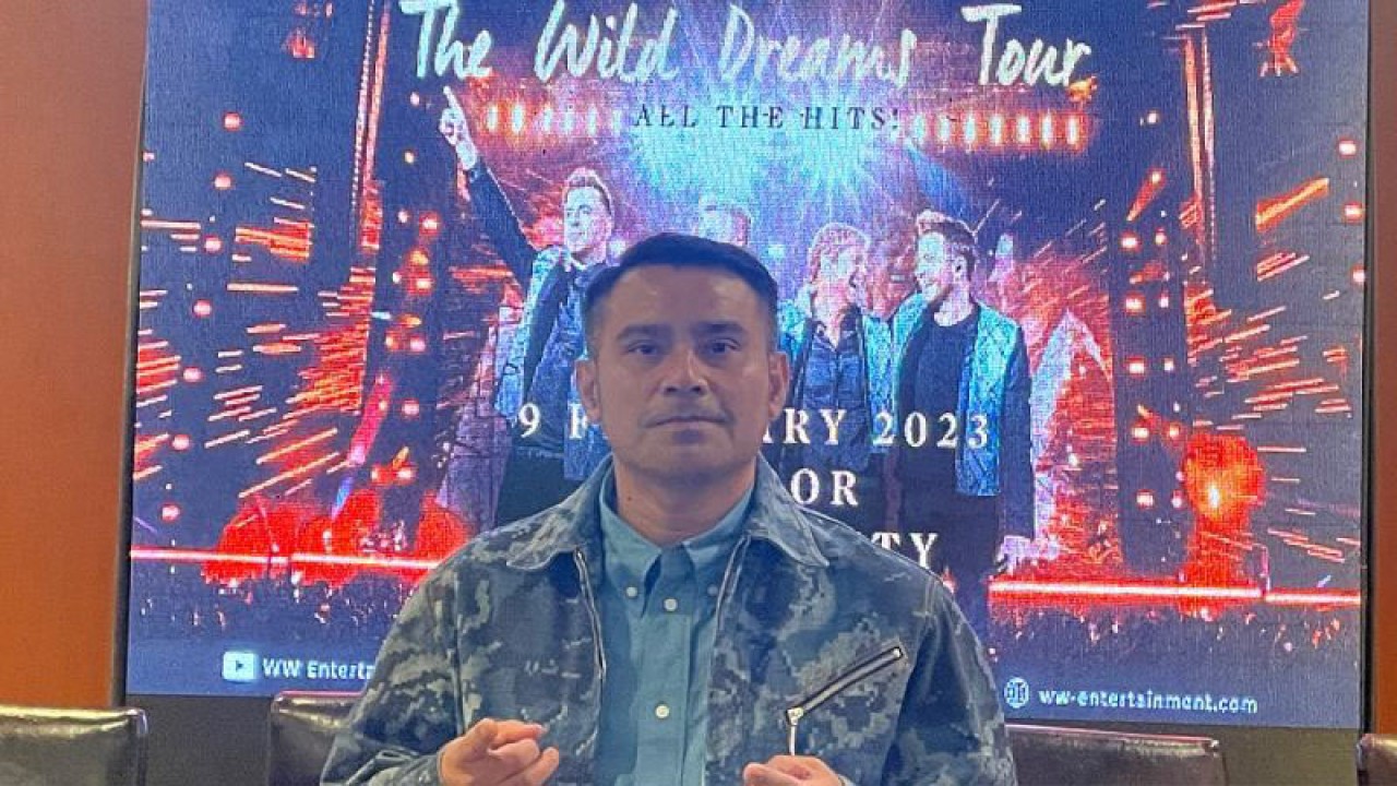 Judika saat dijumpai usai acara konferensi pers konser Westlife di Pullman Jakarta Central Park, Jakarta Barat, Kamis (12/1/2023) (ANTARA/Lifia Mawaddah Putri)