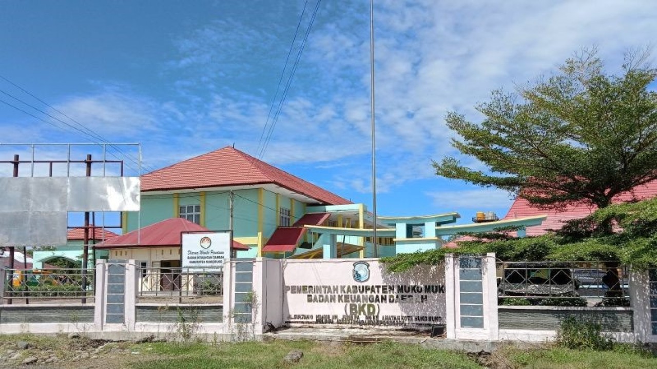 Kantor Badan Keuangan Daerah Kabupaten Mukomuko, Senin (14/11/2022) ANTARA/Ferri.