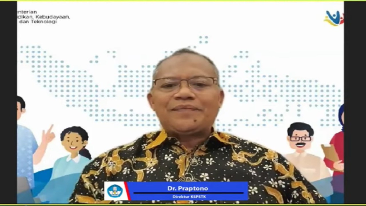 Direktur Kepala, Pengawas Sekolah, dan Tenaga Kependidikan, Direktorat Jenderal Guru dan Tenaga Kependidikan (Ditjen GTK) Kemendikbudristek, Praptono, di Jakarta, beberapa waktu lalu. (ANTARA/HO- Dokumentasi Pribadi)