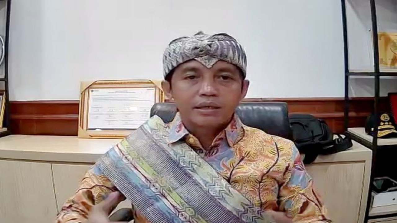 Wakil Menteri (Wamen) ATR/BPN Raja Juli Antoni saat Dialog Bajau Internasional yang berlangsung secara daring pada Rabu (25/1/2023) (ANTARA/Ho/Kementerian ATR/BPN)