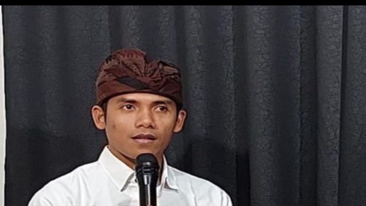 Akademisi STAHN Mpu Kuturan Singaraja, Ketut Pasek Gunawan. ANTARA/IMBA Purnomo