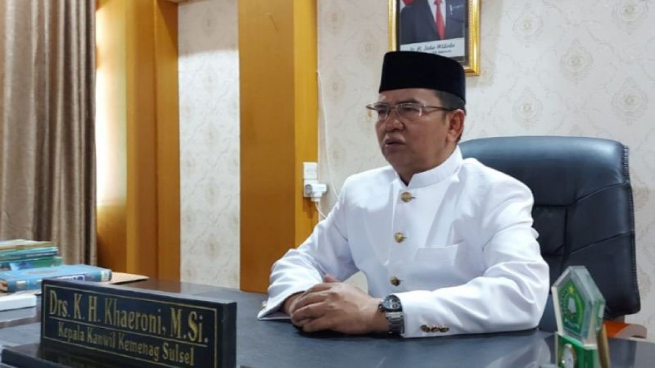Kepala Kanwil Kemenag Sulsel Khaeroni. ANTARA/HO/Kemenag Sulsel