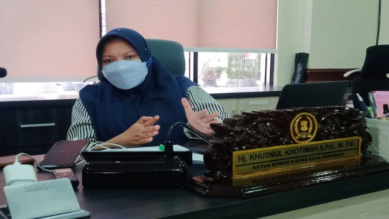 Ketua Komisi D DPRD Surabaya Khusnul Khotimah. ANTARA/HO-DPRD Surabaya