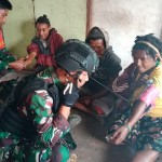 Koramil 1715-04/Okbibab dan Satgas 143/TWEJ gelar pengobatan gratis-1674449640