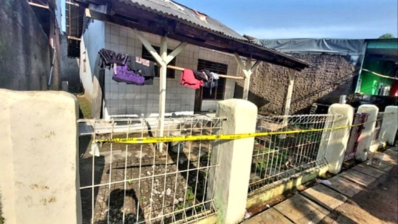 Korban keracunan di Bekasi tewas di rumah ini./net