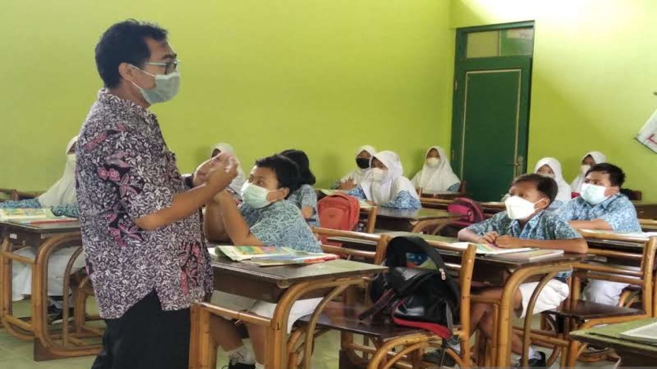 Proses belajar mengajar di SD di Kabupaten Kudus, Jawa Tengah. (ANTARA/HO-DOK.)