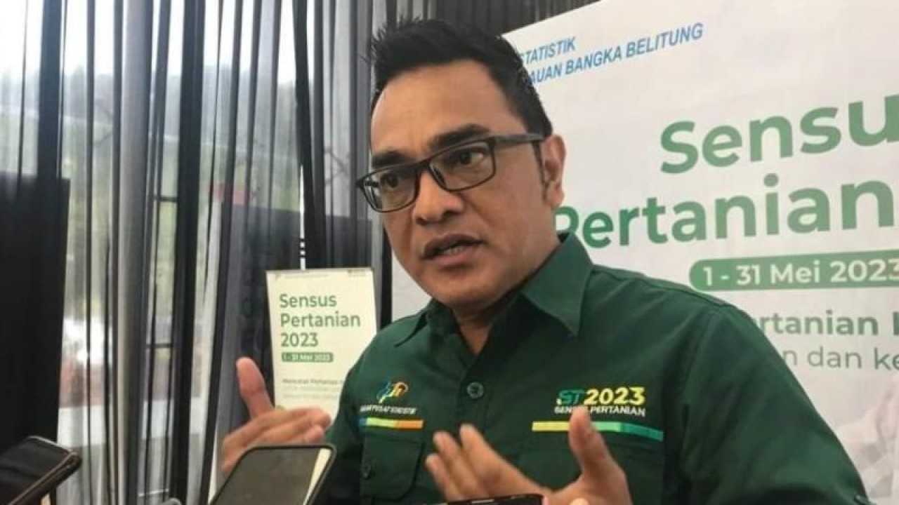 Kepala BPS Provinsi Kepulauan Babel Toto Haryanto Silitonga. ANTARA (Aprionis)