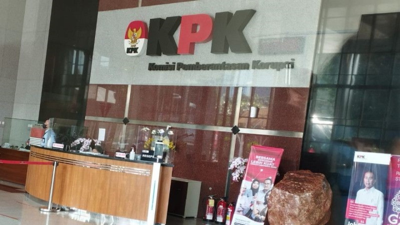 Lobi Gedung Merah Putih KPK, Jakarta. ANTARA/Benardy Ferdiansyah