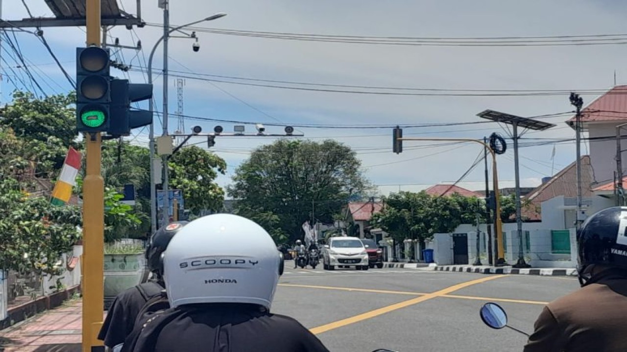 Lokasi kamera Elektronic Traffic Law Enforcement (ETLE) yang telah terpasang di kawasan Takoma, Kota Ternate (Abdul Fatah)