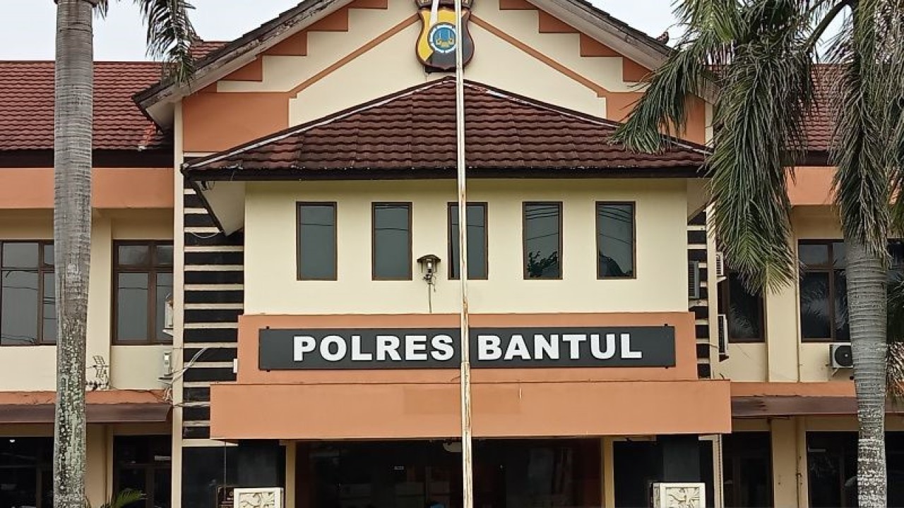 Markas Kepolisian Resor Bantul. (ANTARA/Hery Sidik)