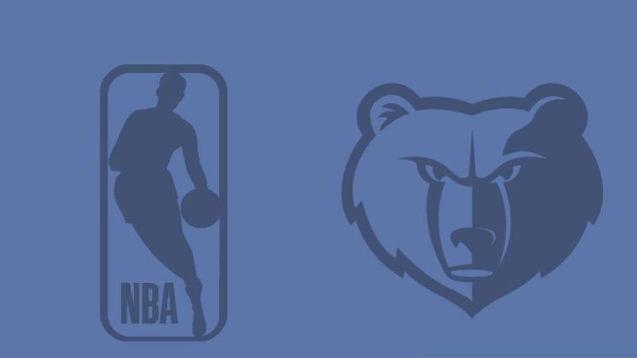 Ilustrasi logo tim NBA, Memphis Grizzlies. (ANTARA/Gilang Galiartha)