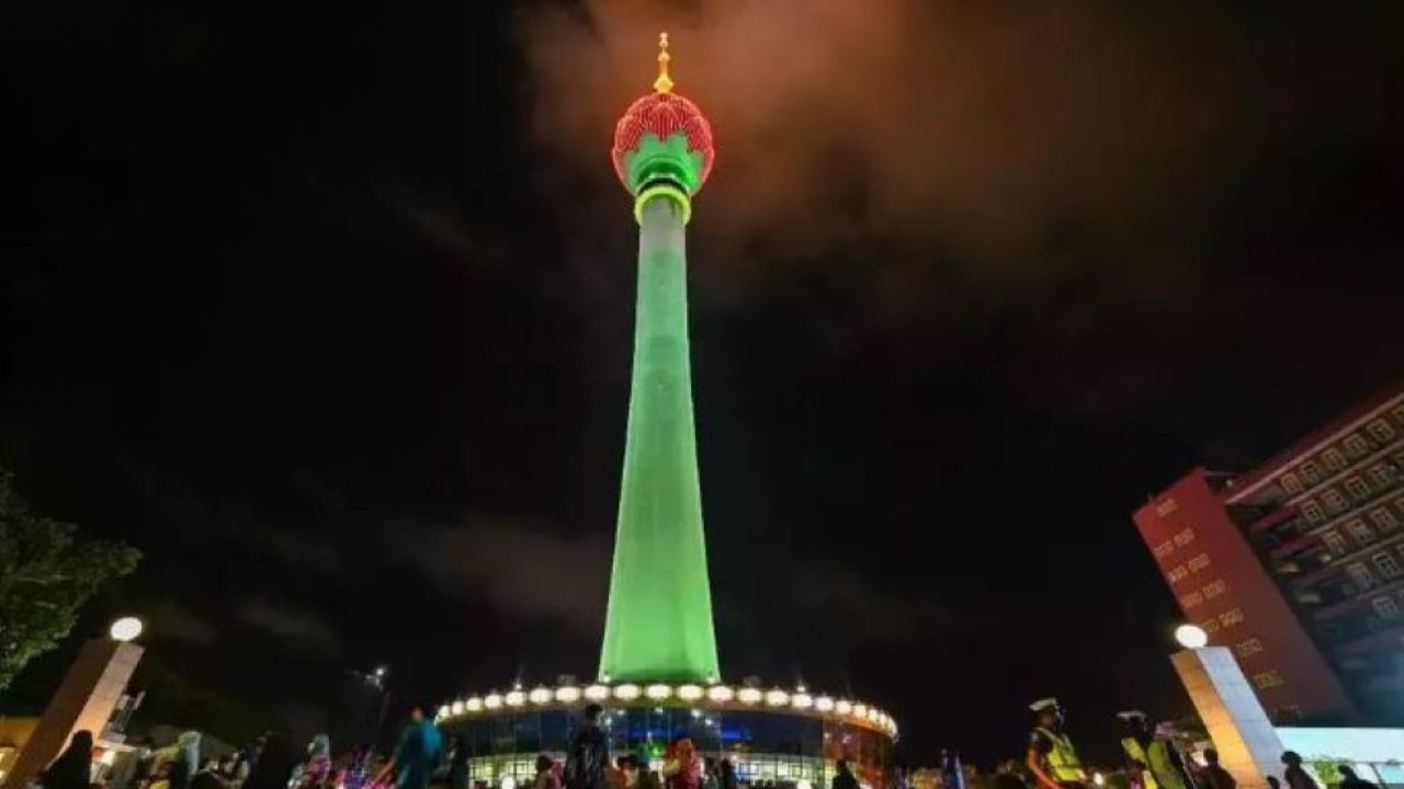 Menara Teratai (Lotus Tower) Srilanka telah dikunjungi setengah juta pengunjung. (Istimewa/AFP)