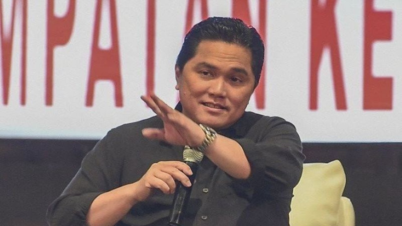 Menteri BUMN Erick Thohir. ANTARA FOTO/Nova Wahyudi/aa
