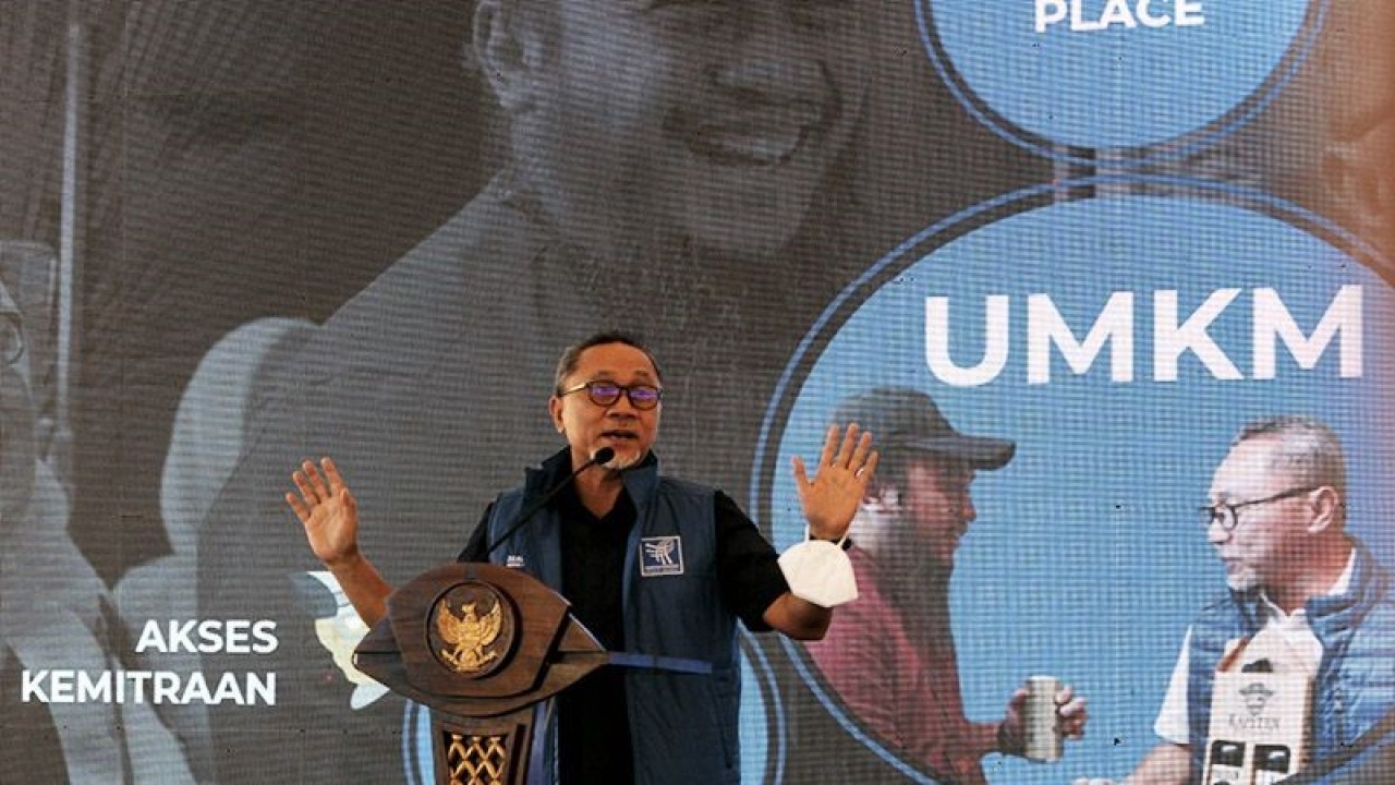 Menteri Perdagangan Zulkifli Hasan. ANTARA/Ruth Intan Sozometa Kanafi/am.