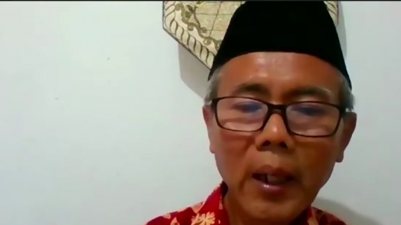Tangkapan layar Ketua MUI Bidang Hubungan Luar Negeri dan Kerja Sama Internasional Sudarnoto Abdul Hakim dalam diskusi Pekan Solidaritas Palestina (25/11/2021). (ANTARA/Asep Firmansyah/YouTube-Channel TV MUI)